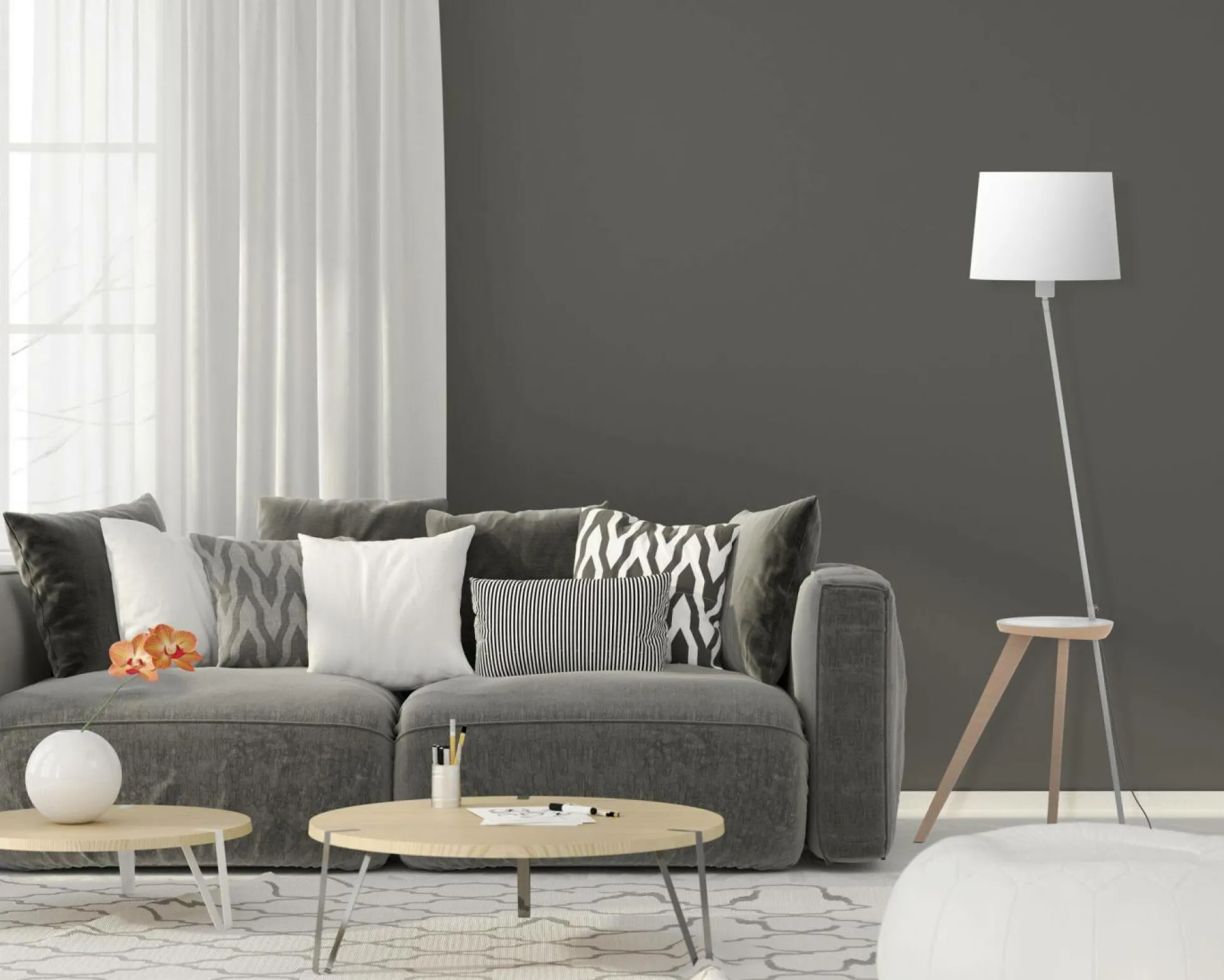 ALUMINOR Lampadaire Trio 2 - Blanc