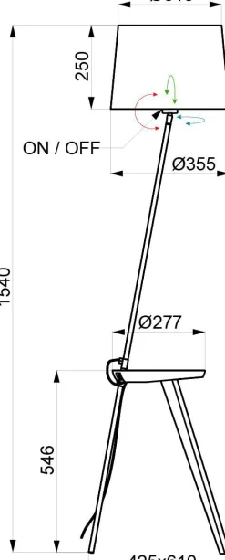 ALUMINOR Lampadaire Trio 2 - Blanc