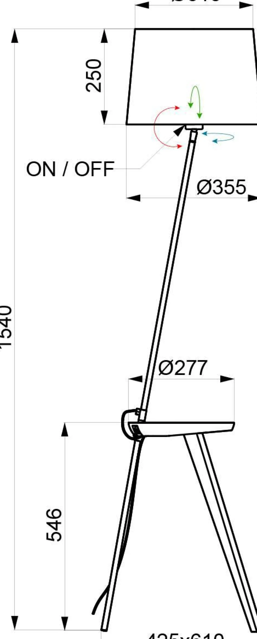 ALUMINOR Lampadaire Trio 2 - Blanc