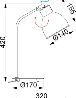 ALUMINOR Lampe à poser Stan - Blanc