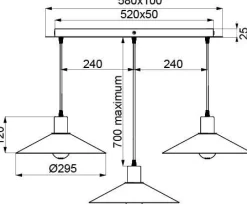 ALUMINOR Suspension Zinga trio - Noir
