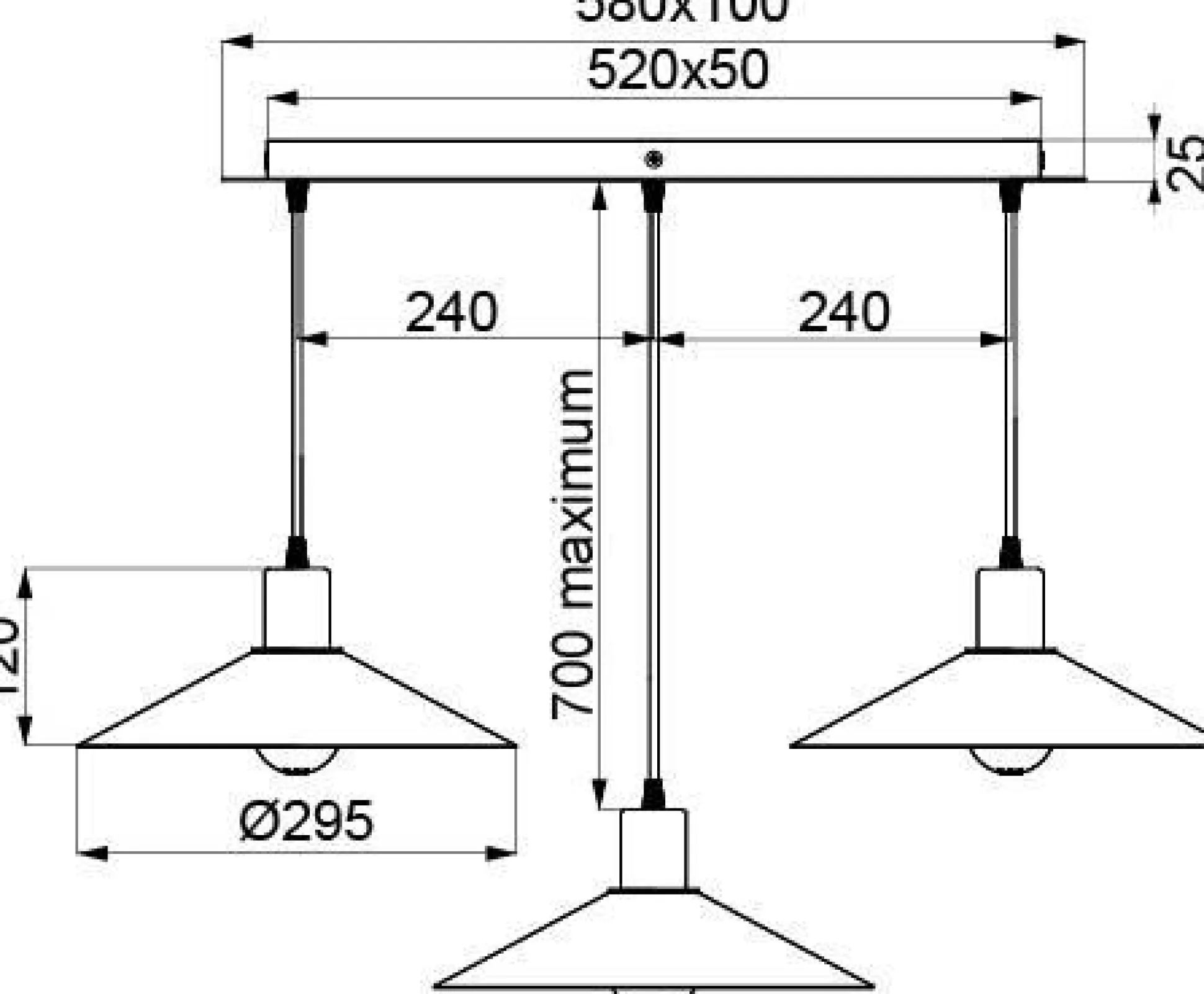 ALUMINOR Suspension Zinga trio - Noir