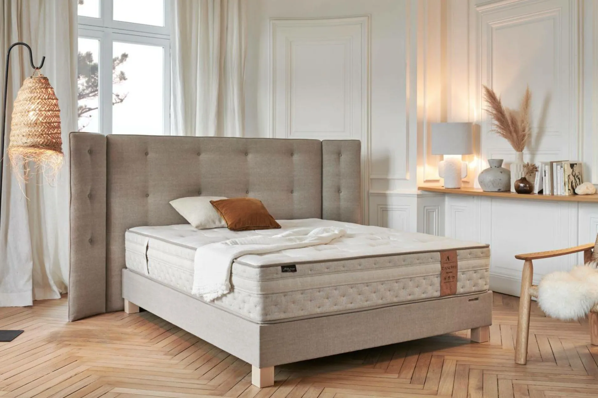 ANDRE RENAULT Matelas ressorts ensachés 29 cm Respire - 100 x 190 cm