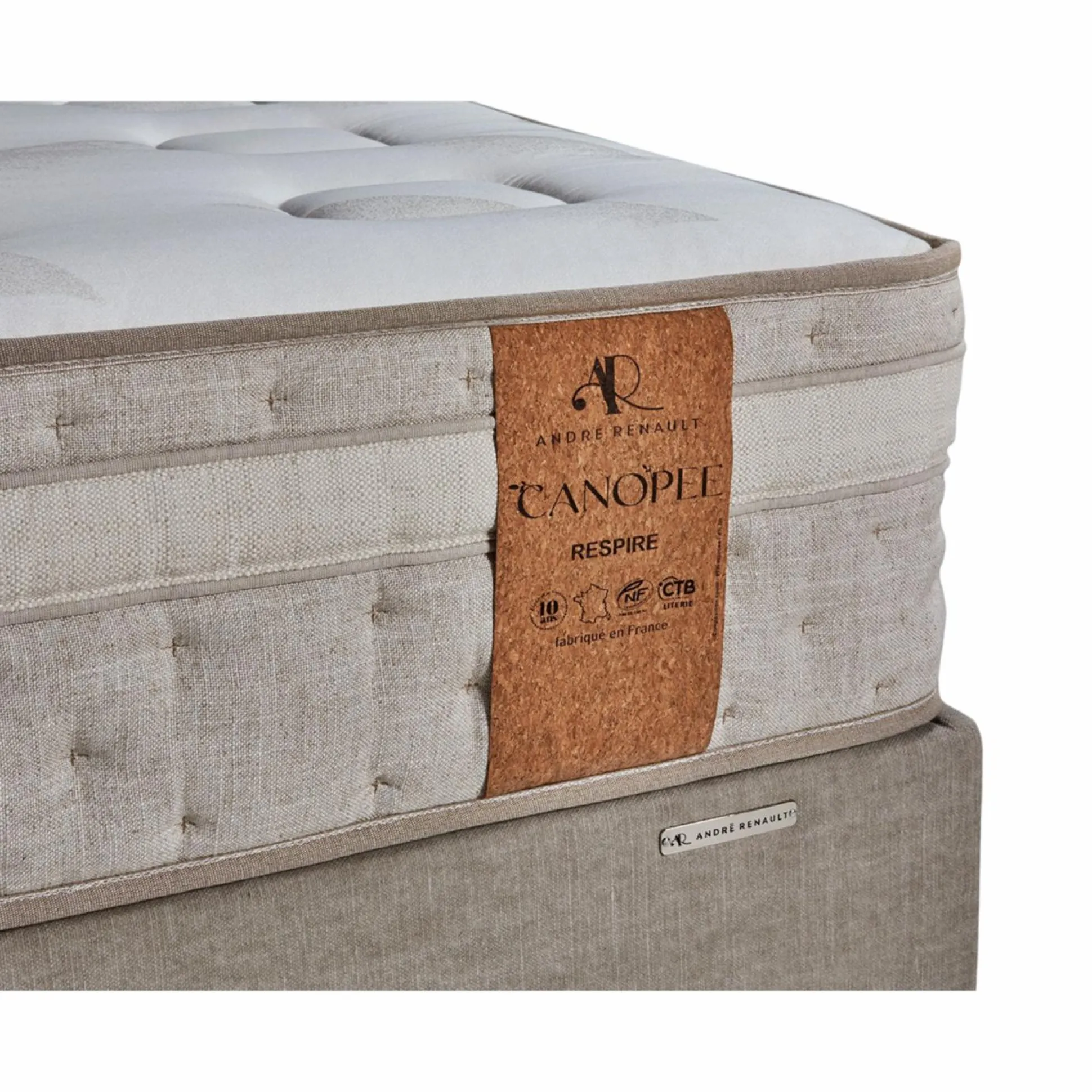 ANDRE RENAULT Matelas ressorts ensachés 29 cm Respire - 100 x 190 cm