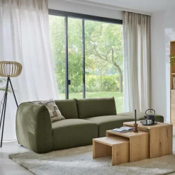 Angle droit pour canapé modulable tissu Pixel - Vert Mousse