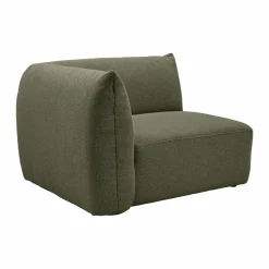 Angle gauche pour canapé modulable tissu Pixel - Vert Mousse