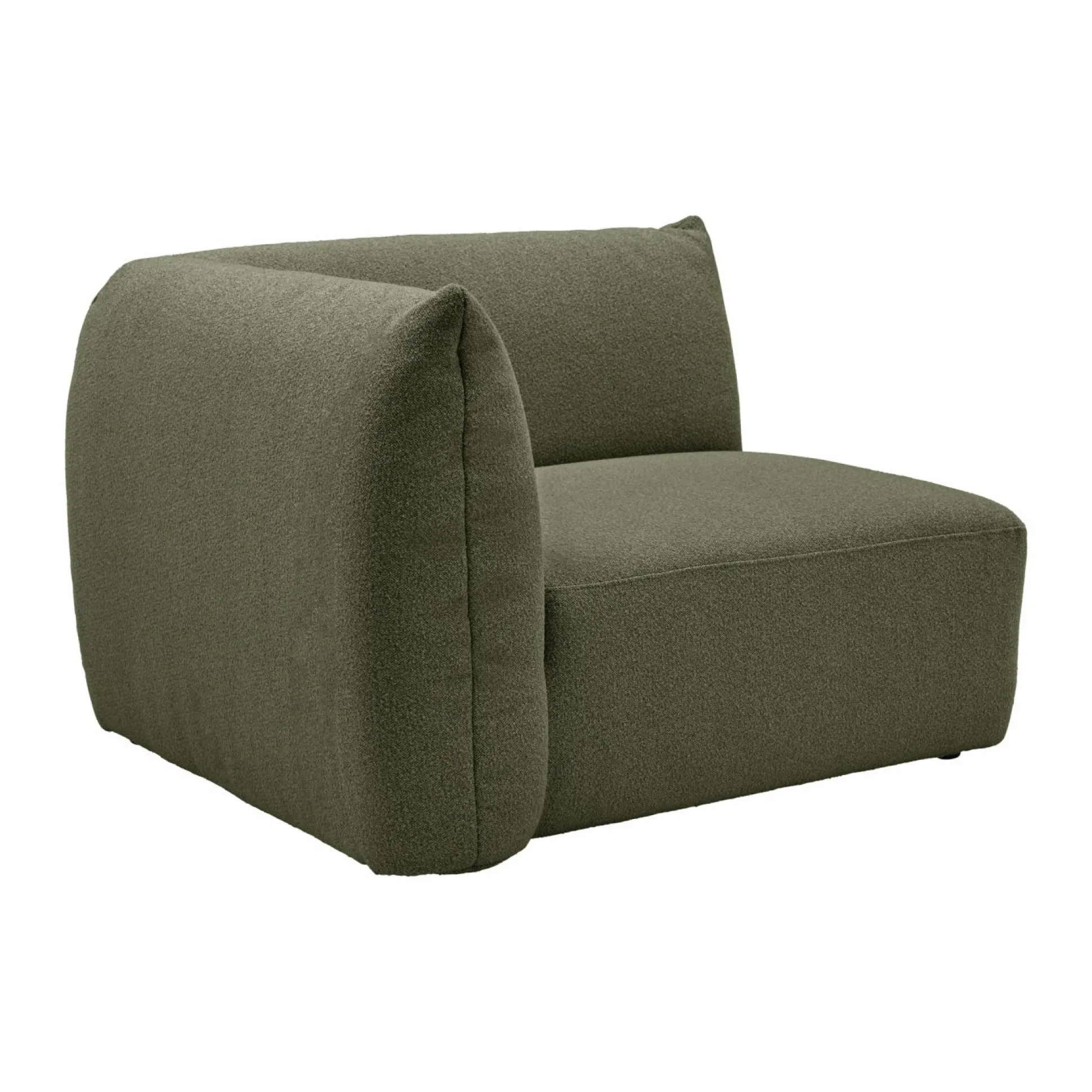 Angle gauche pour canapé modulable tissu Pixel - Vert Mousse