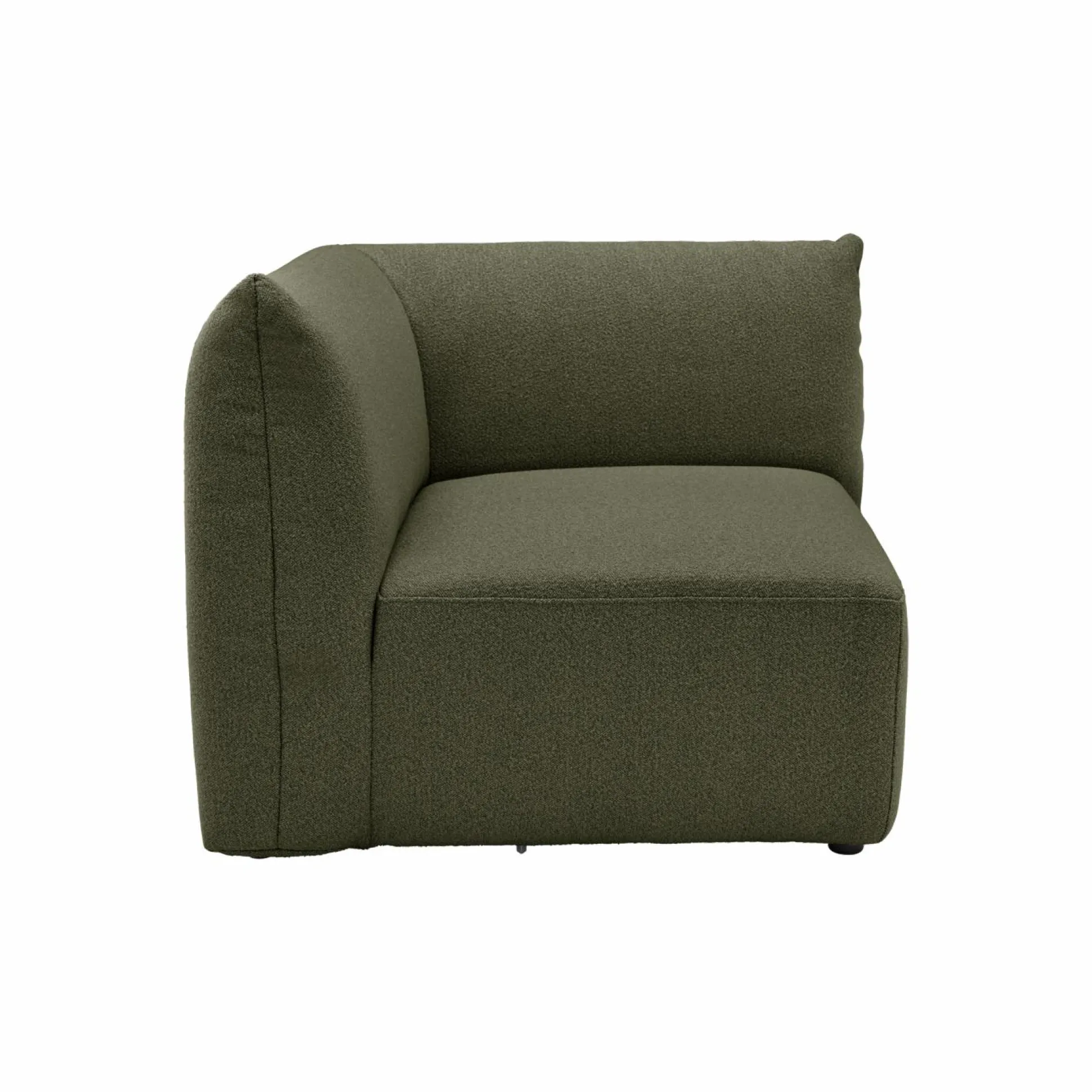 Angle gauche pour canapé modulable tissu Pixel - Vert Mousse