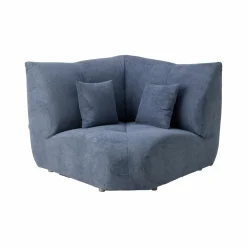 Angle pour canapé modulable tissu Benny - Bleu