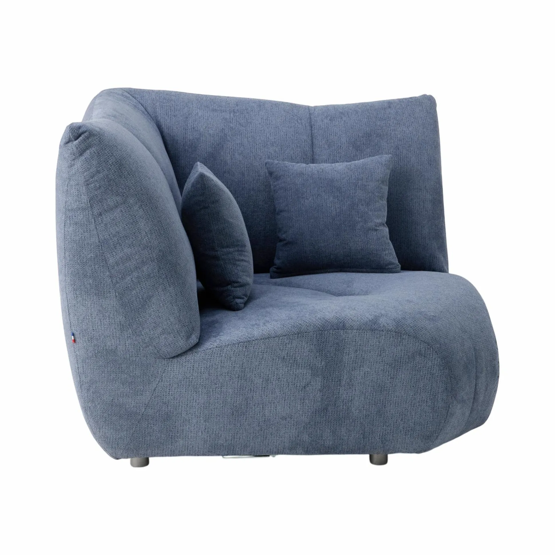 Angle pour canapé modulable tissu Benny - Bleu