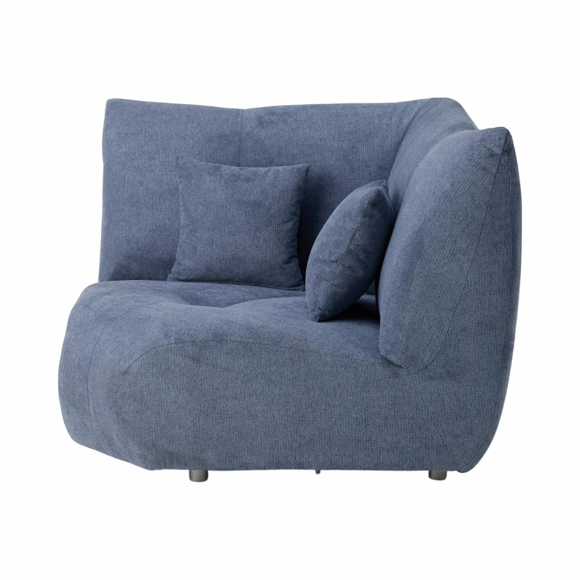 Angle pour canapé modulable tissu Benny - Bleu