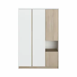 Armoire 4 portes décor bois Palerme