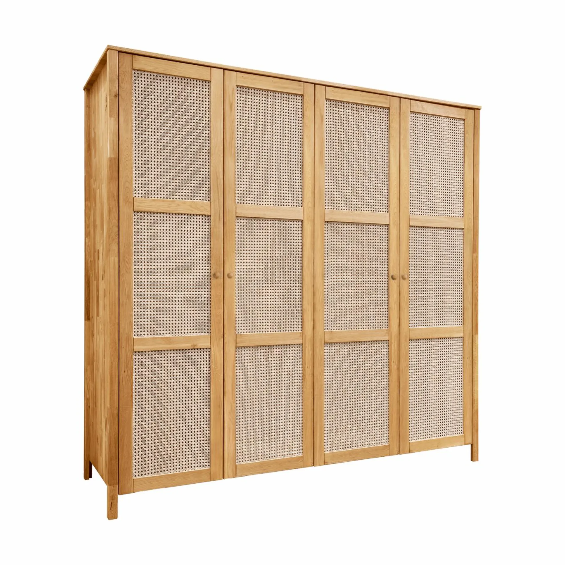 Armoire chêne massif 4 portes Capucine