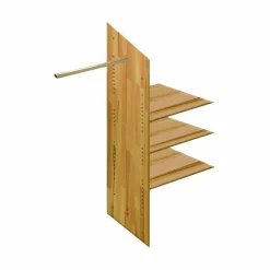 Armoire chêne massif 4 portes Capucine