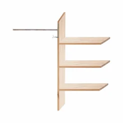 Armoire chêne massif 2 portes Conor