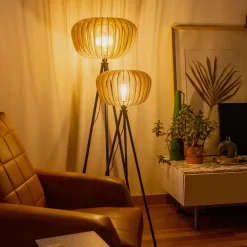 ATELIER LOUPIOTE Lampadaire Agathe - Pieds noir - Petit