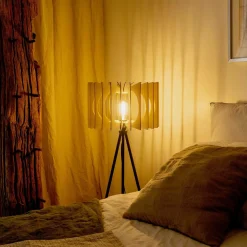 ATELIER LOUPIOTE Lampadaire liseuse Angèle Pieds bois - Pieds bois - Petit