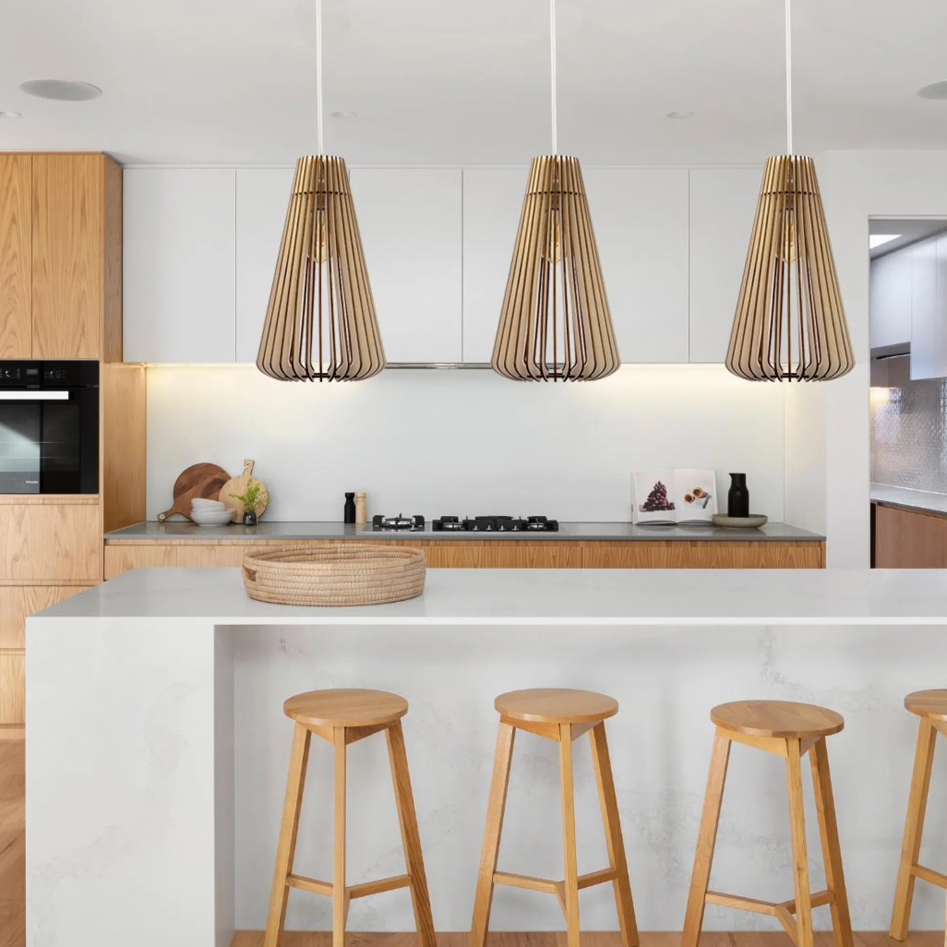 ATELIER LOUPIOTE Suspension Andromède - Bois brut