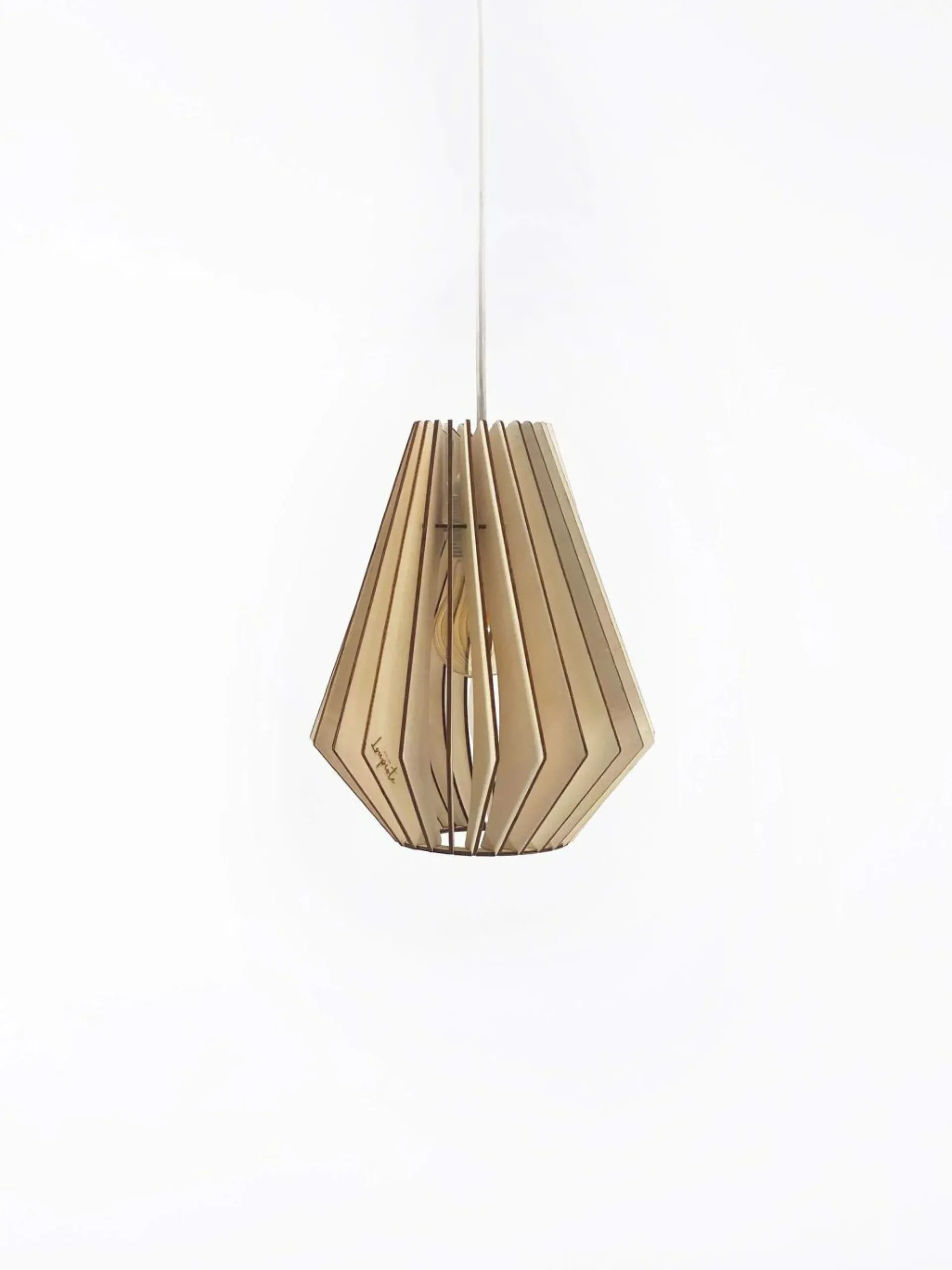 ATELIER LOUPIOTE Suspension Ambre - Bois brut