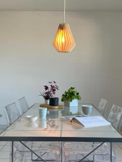 ATELIER LOUPIOTE Suspension Ambre - Bois brut