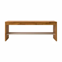 Banc à chaussures bois massif 2 places Cyriel - Chêne Massif