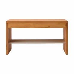 Banc à chaussures bois massif 1 place Cyriel - Hêtre Massif