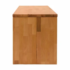 Banc bois massif 2 cubes de rangement Cyriel - Hêtre Massif