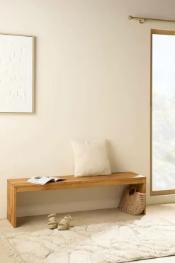 Banc bois massif 3 places Cyriel - Chêne Massif