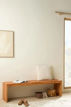 Banc bois massif 3 places Cyriel - Hêtre Massif