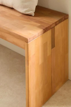 Banc bois massif 3 places Cyriel - Hêtre Massif