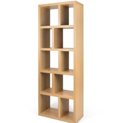 Bibliothèque 5 niveaux L70 cm Texas - Chêne