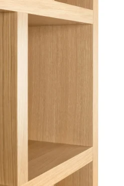 Bibliothèque 5 niveaux L70 cm Texas - Chêne