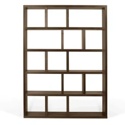 Bibliothèque 5 niveaux L150 cm Texas - Noyer