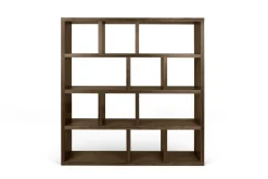 Bibliothèque 4 niveaux L150 cm Texas - Noyer