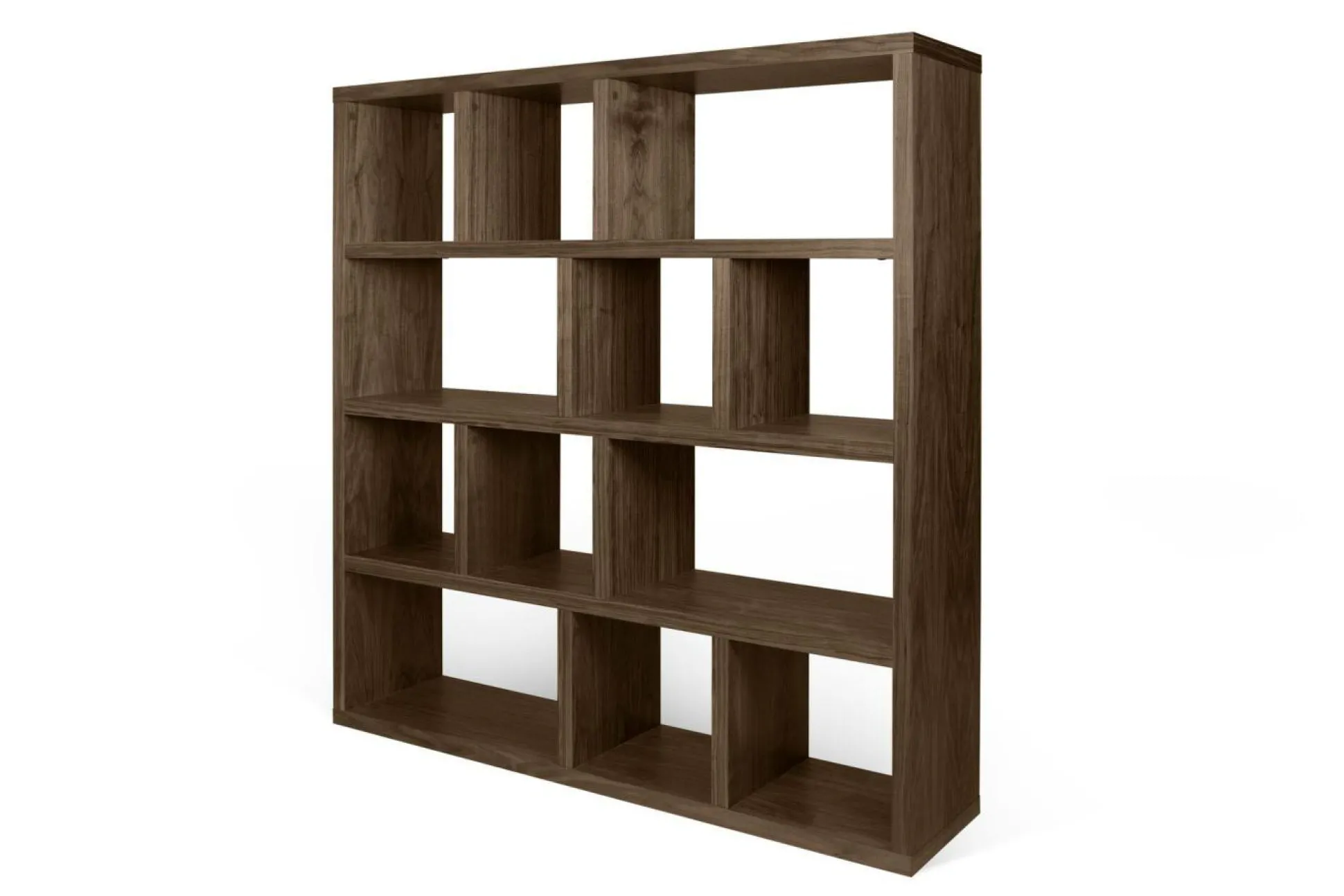 Bibliothèque 4 niveaux L150 cm Texas - Noyer