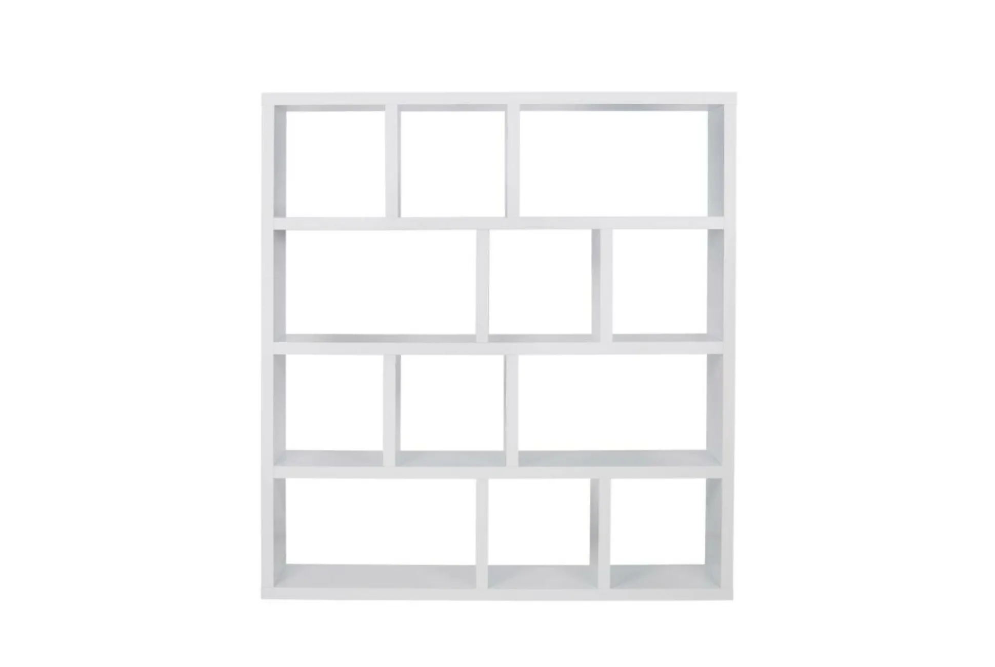 Bibliothèque 4 niveaux L150 cm Texas - Blanc