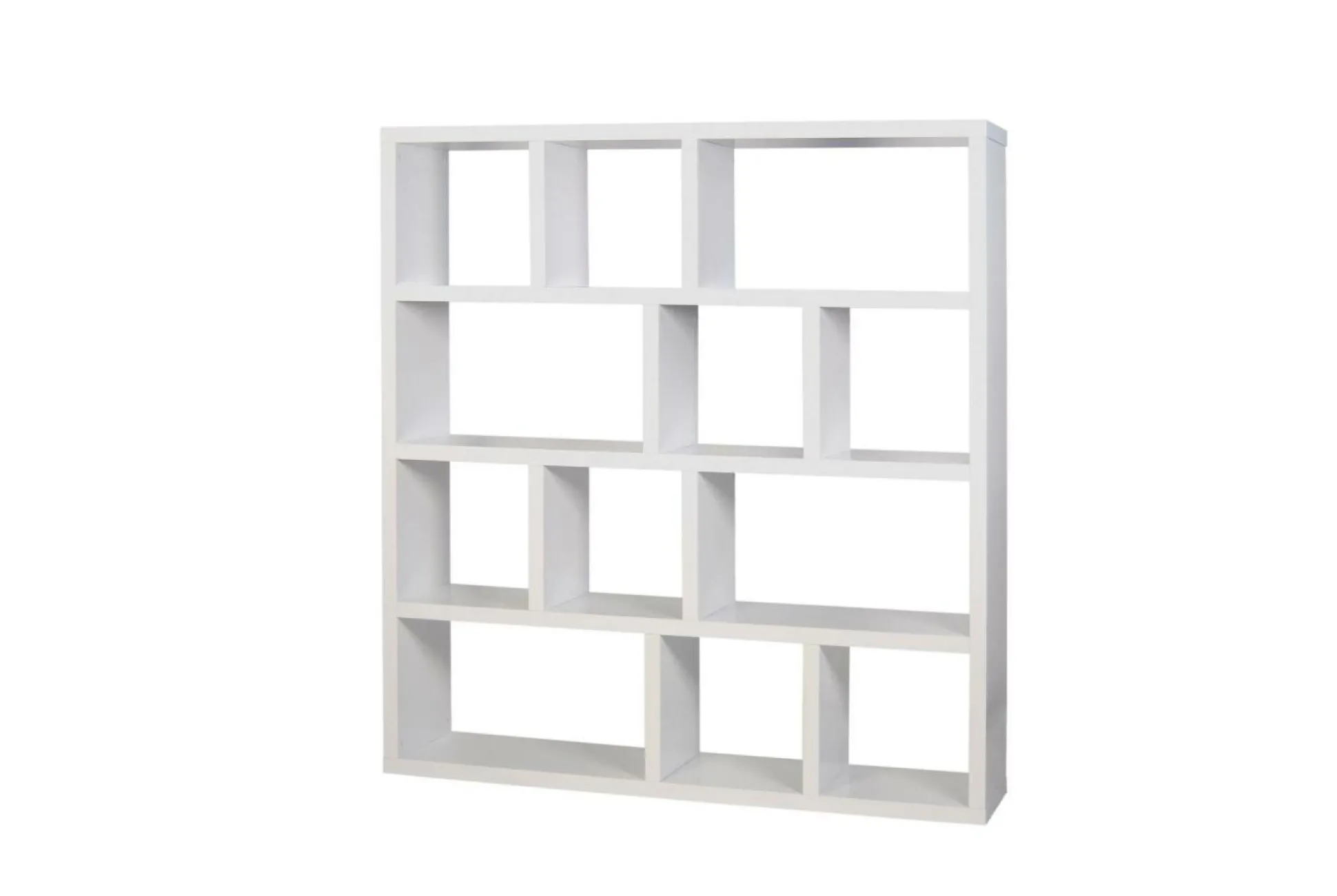 Bibliothèque 4 niveaux L150 cm Texas - Blanc