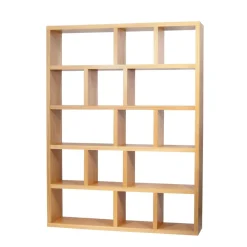 Bibliothèque 5 niveaux L150 cm Texas - Chêne