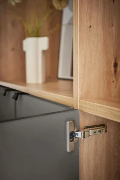 Bibliothèque 7 portes grande version Marlone - Carbone