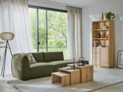 Bibliothèque bois 2 portes Albin