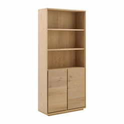 Bibliothèque bois 2 portes Albin