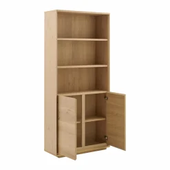 Bibliothèque bois 2 portes Albin