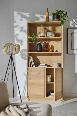 Bibliothèque bois 2 portes Albin