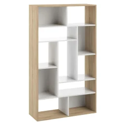 Bibliothèque Séoul - Chêne/Blanc