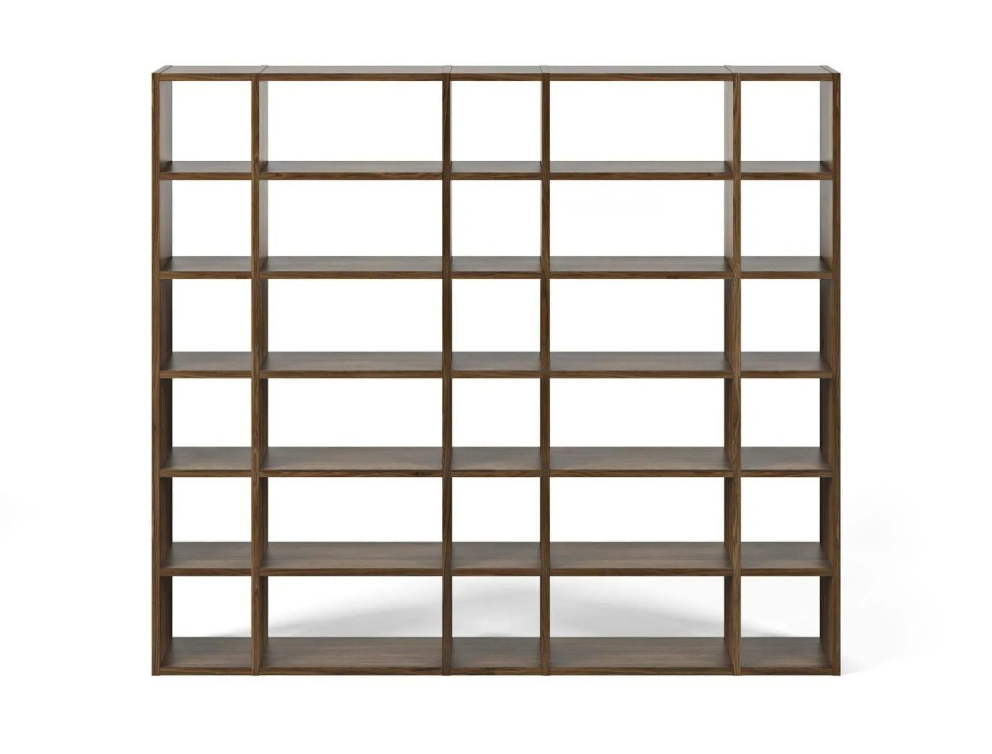 Bibliothèque Terrence 3 - Noyer - Placage bois véritable