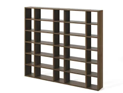 Bibliothèque Terrence 3 - Noyer - Placage bois véritable