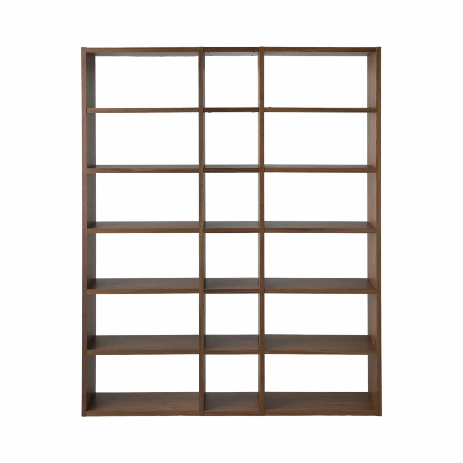 Bibliothèque Terrence 2 - Noyer - Placage bois véritable