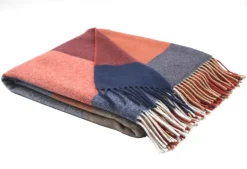 BIEDERLACK Plaid laine et cachemire Clarence, carreaux - 130 x 170 cm