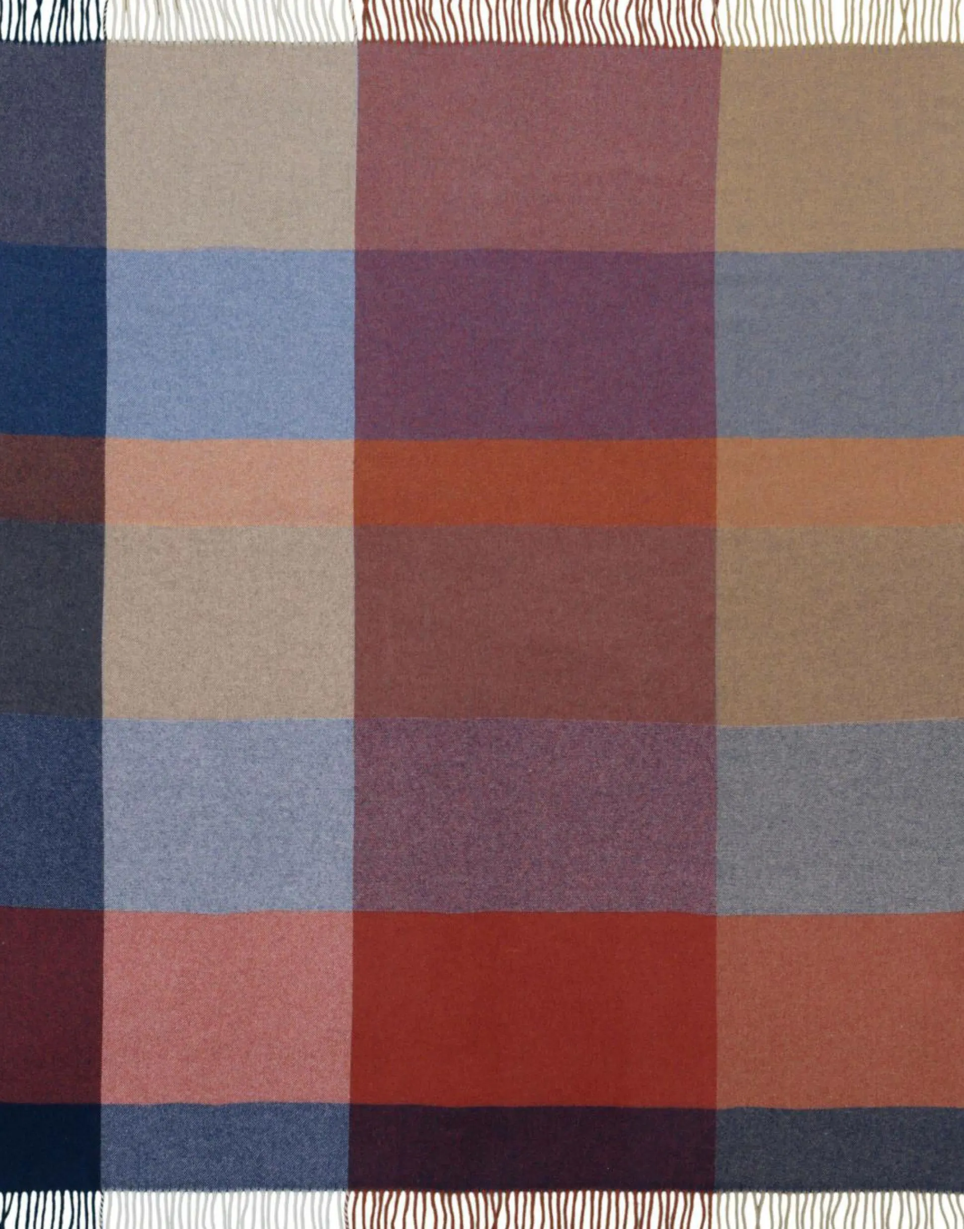 BIEDERLACK Plaid laine et cachemire Clarence, carreaux - 130 x 170 cm