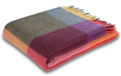 BIEDERLACK Plaid laine et cachemire à carreaux Clarence - Multi - 130 x 170 cm